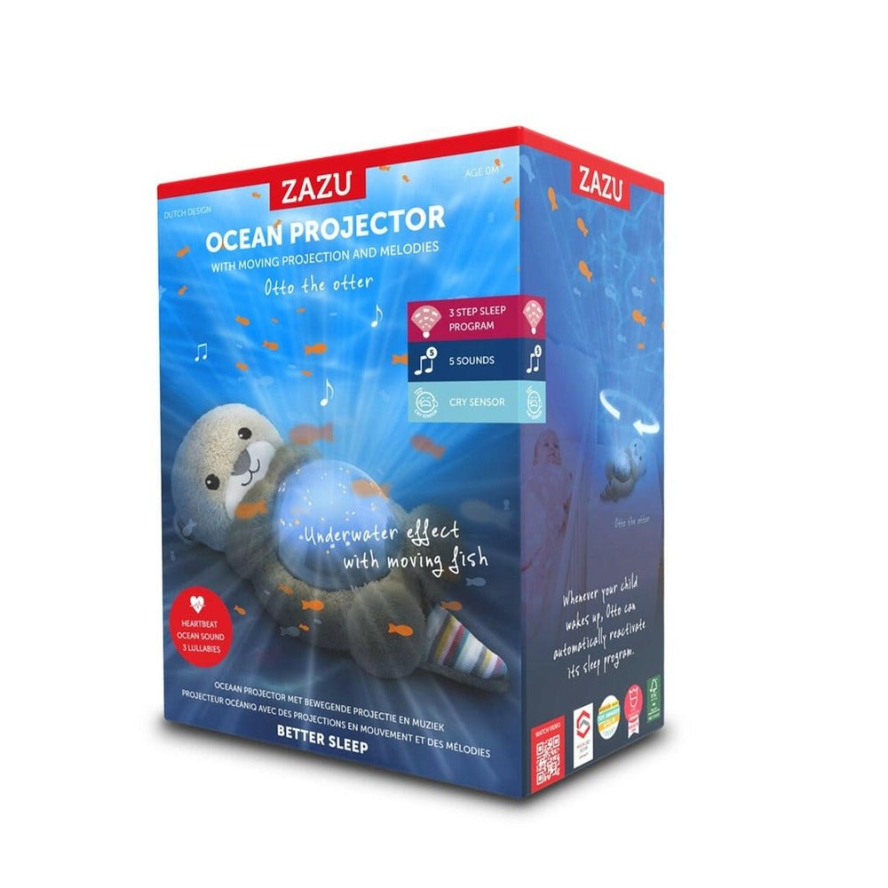 Verpakking Zazu ocean projector Otto de Zeeotter met cry sensor en slaapprogramma