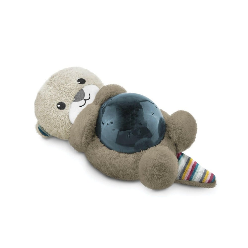Beige pluche otterpop projector van Zazu zonder licht, gestreepte staart