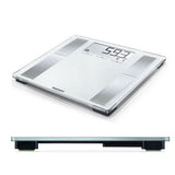 Witte Soehnle Shape Sense Connect digitale personenweegschaal met glazen oppervlak en Bluetooth