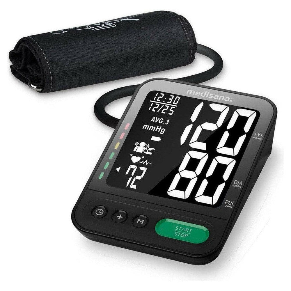 Medisana BU 582 bovenarm bloeddrukmeter met kleurrijke indicatorbalk en batterijstatus