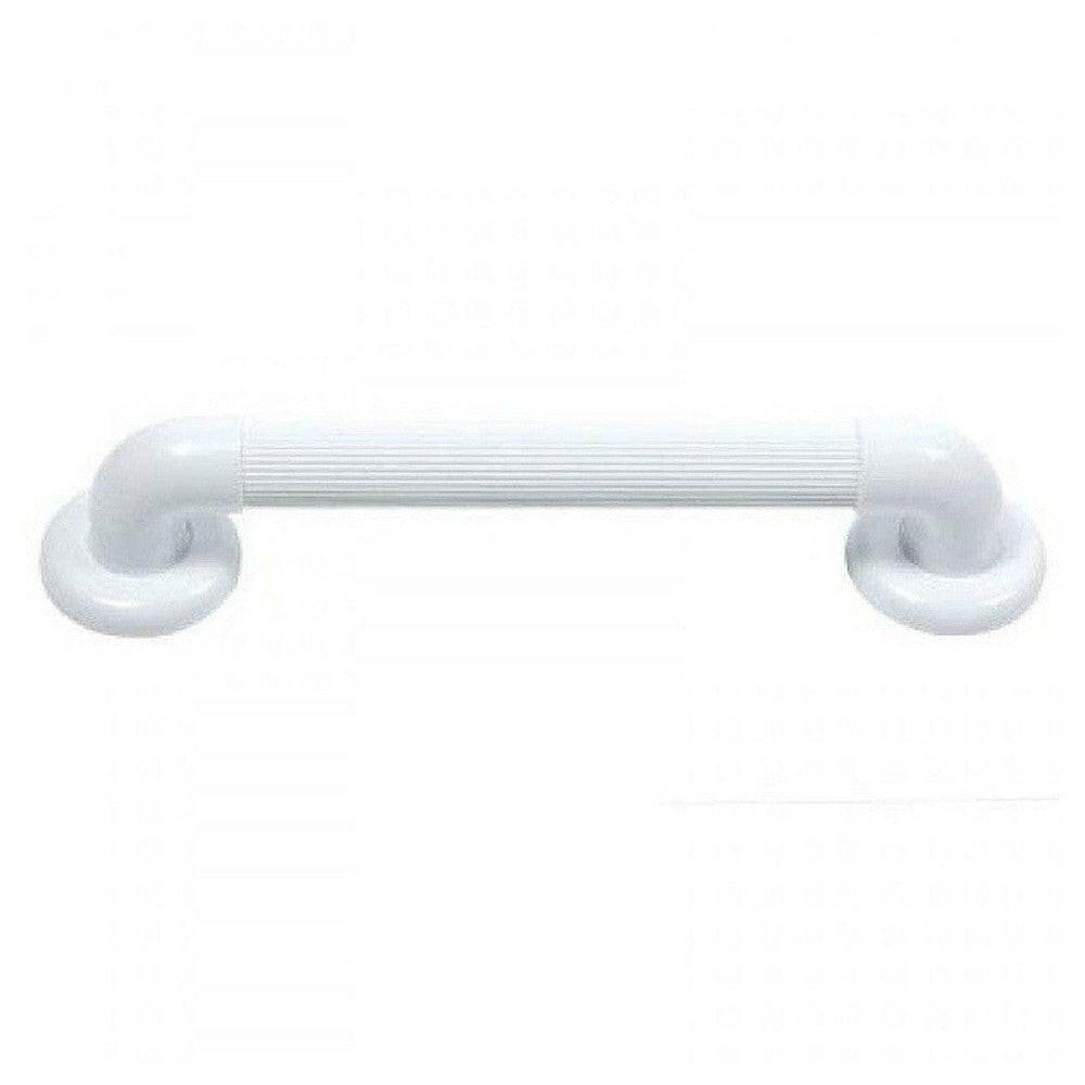 Wit Vitility wandbeugel 45 cm met geribbelde greep voor bad en douche