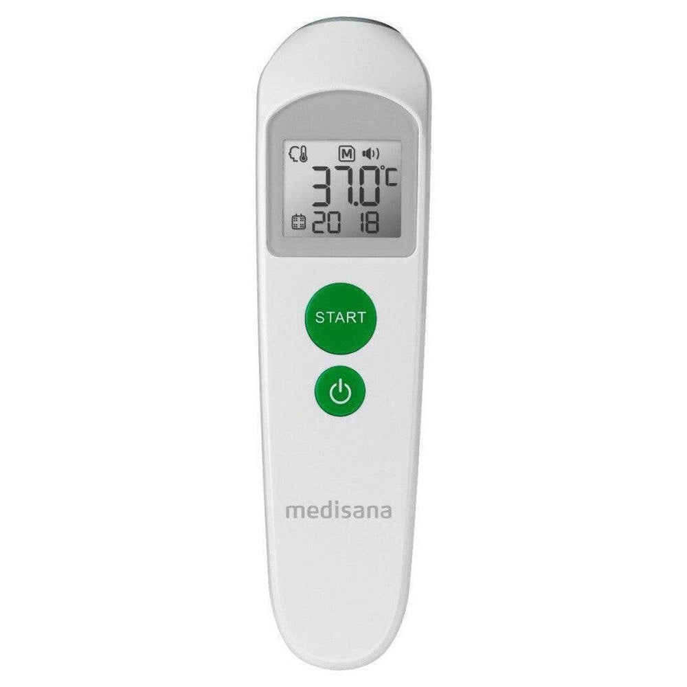 Medisana TM 760 infrarood thermometer wit op witte achtergrond
