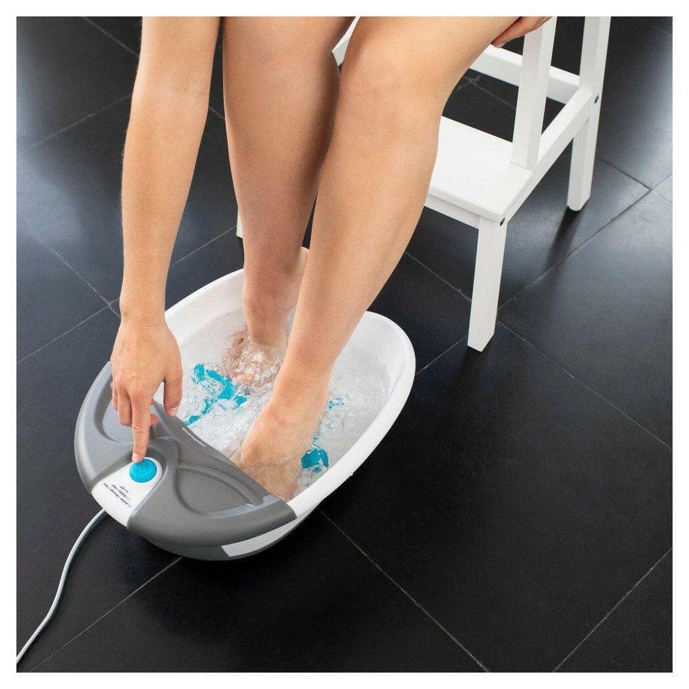 Gebruik Medisana FS 350 voetenspa met bubbels en warmte voor ontspanning