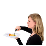 Gebruik Vitility vork bij het eten met gebogen buigbaar handvat