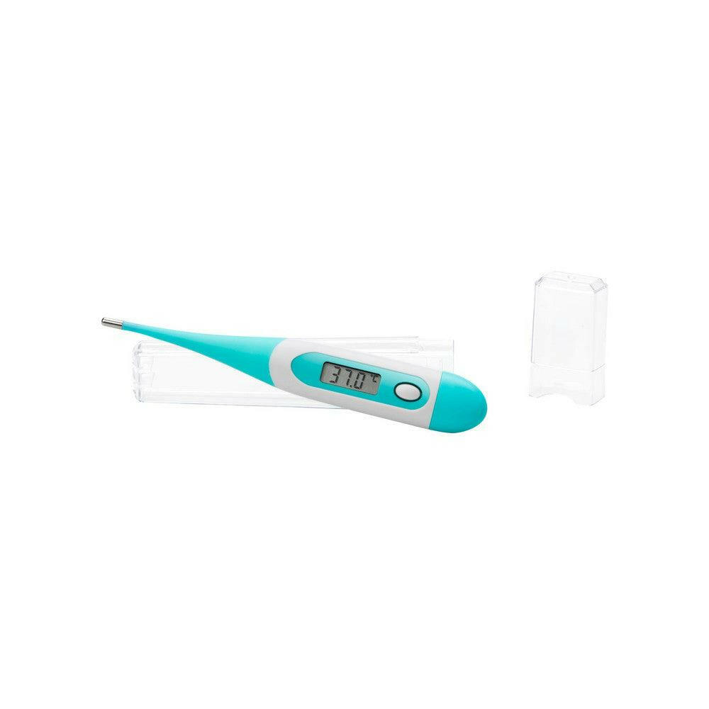 Lanaform DT-100 digitale thermometer turkoois wit met beschermhoes