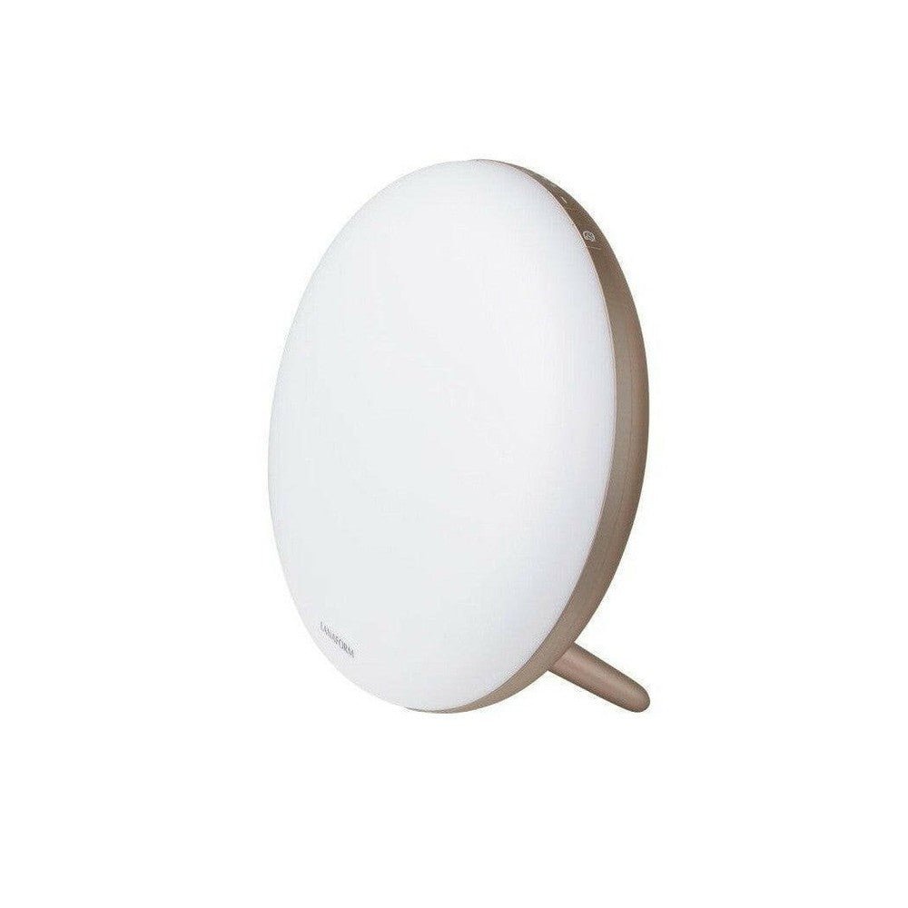 Lanaform Lumino LED daglichtlamp wit rond ontwerp met gouden voet