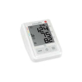 Microlife BP B3 bloeddrukmeter hoekopname met display en knoppen