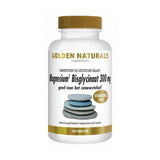 Golden Naturals Magnesium Bisglycinaat 300 mg 180 tabletten in witte fles met gouden dop