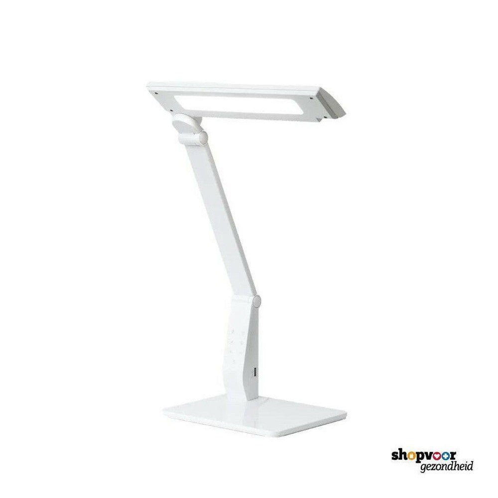 Innolux Tokio witte LED bureaulamp op witte achtergrond