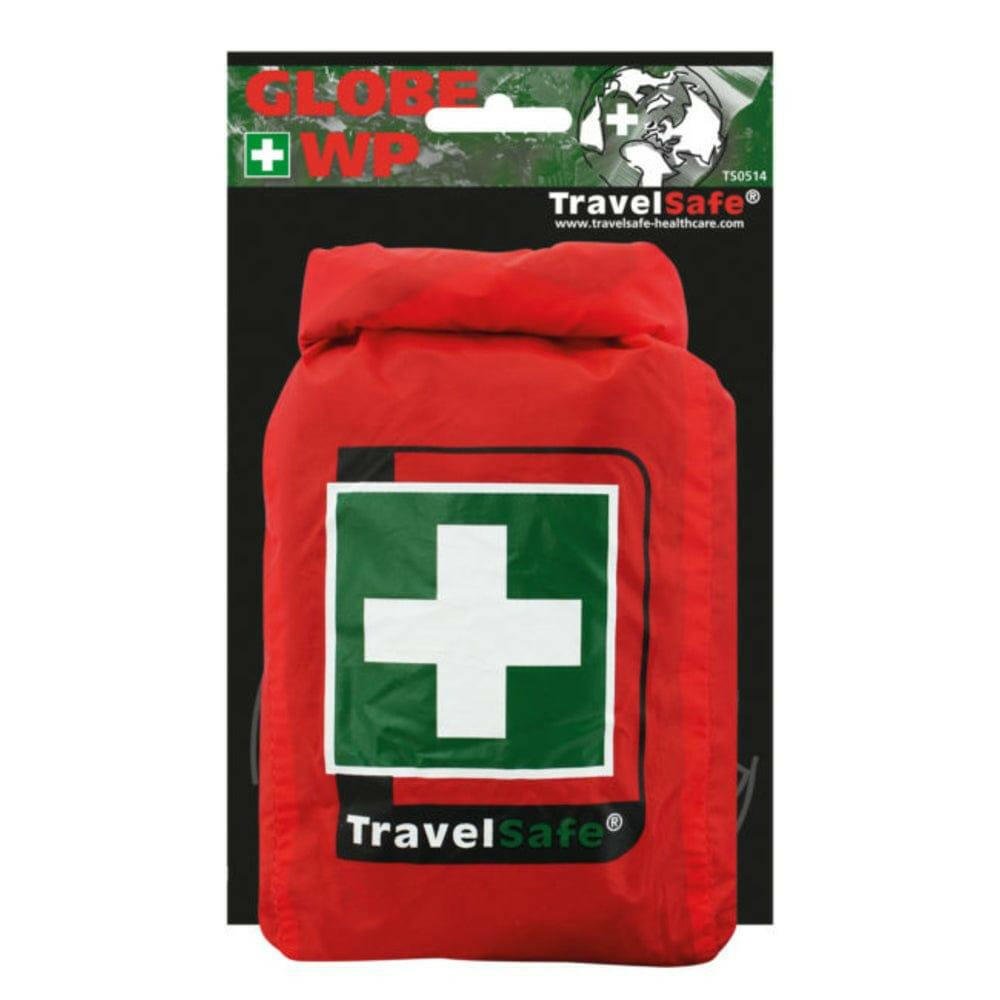 TravelSafe Globe WP EHBO-set in verpakking met camouflagepatroon