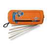 TravelSafe opgerolde mosquitonetto tas met staven en label