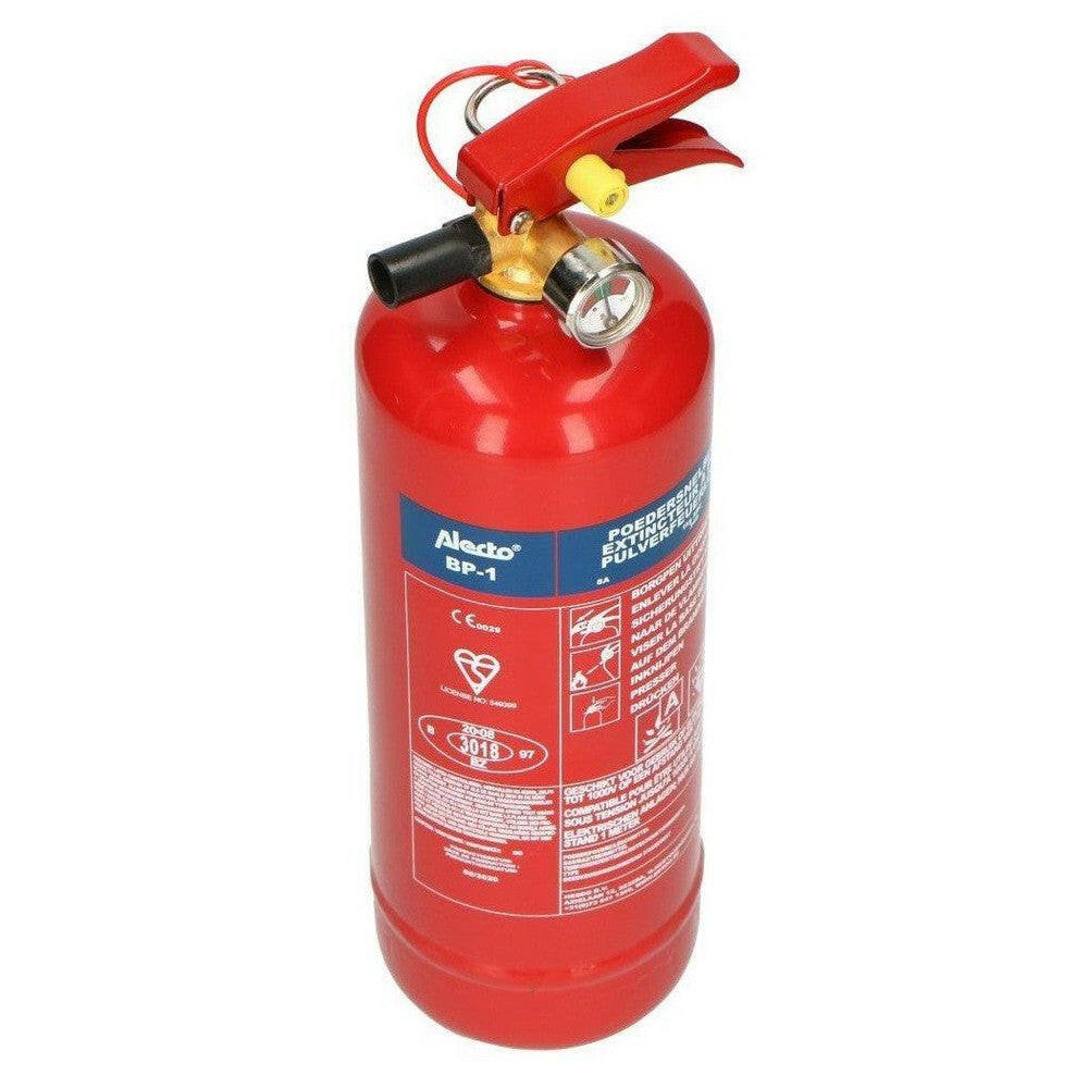 Alecto BP-1 poederblusser met CE-markering en instructies