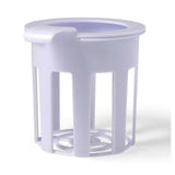 Witte plastic flessenhouder voor Alecto flesverwarmer