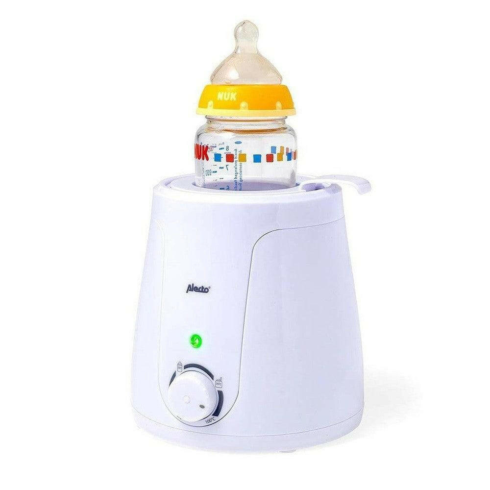Alecto BW70 flessenwarmer met NUK flesje en groene LED-indicatie