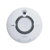 Witte AngelEye koppelbare rookmelder met TEST/RESET knop en batterijvrije levensduur