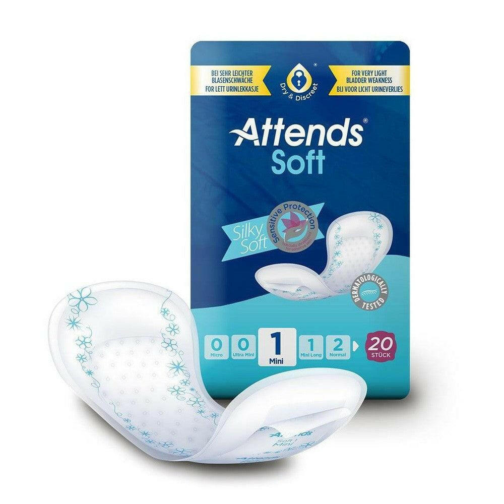 Attends Soft Mini inlegger zeer licht urineverlies met Silky Soft oppervlak