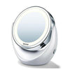Beurer BS49 witte make-upspiegel met LED-verlichting en vergroting op voet