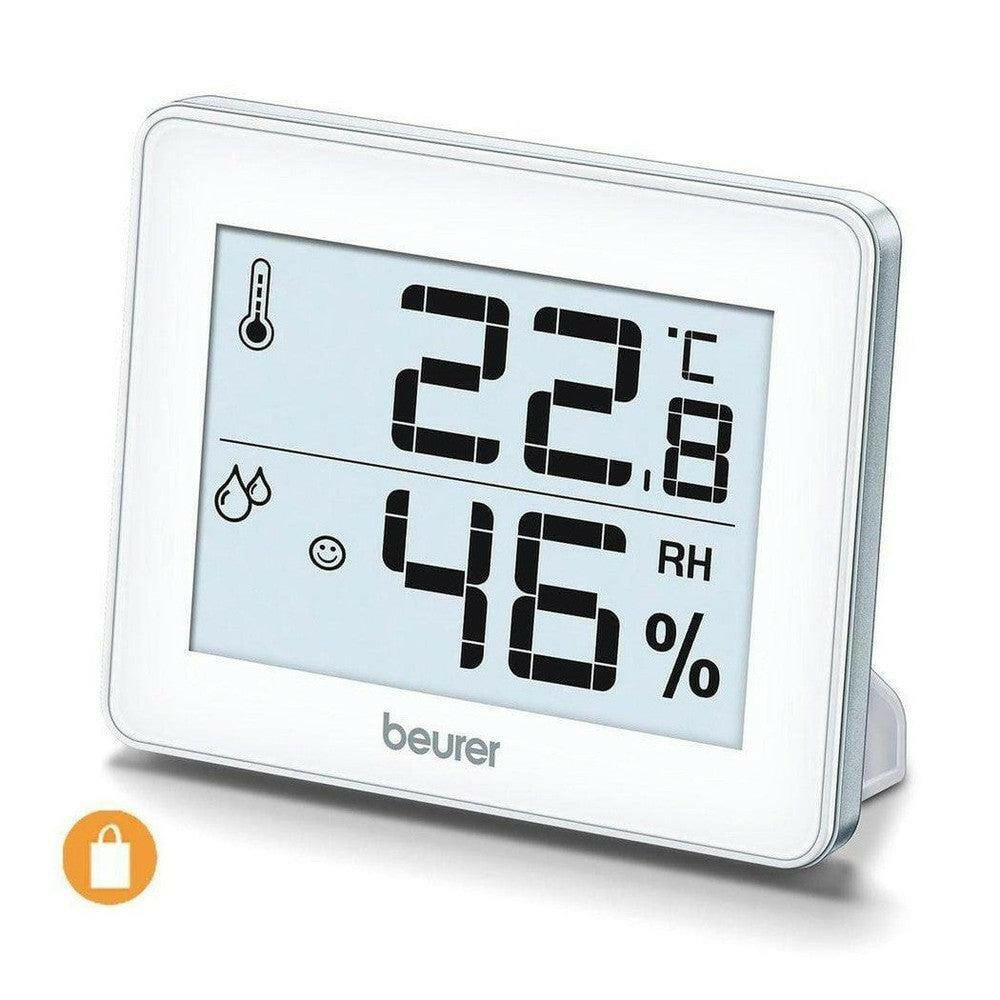 Beurer HM 16 thermo-hygrometer scherm met smiley indicator voor luchtvochtigheid