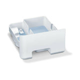 Beurer LR330 transparant waterreservoir met lichtblauw water en afdekking