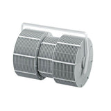 Beurer LW230 luchtwasser witte geribbelde reinigingscilinders detail