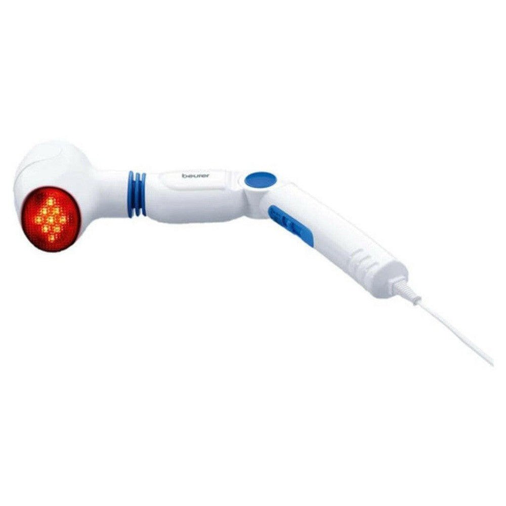 Beurer MG40 draagbaar massageapparaat met rood verlichte infraroodlamp