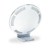 Beurer TL100 achterzijde met ventilatiegaten en symbolen