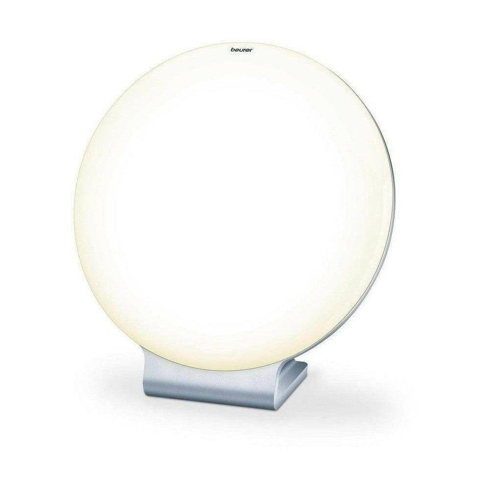 Beurer TL50 daglichtlamp zilver centraal met warme gloed en matte voet