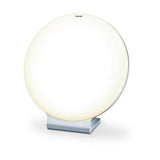 Beurer TL50 daglichtlamp zilver centraal met warme gloed en matte voet