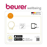 Beurer WL75 app connectiviteit illustratie voor iOS en Android smartphones