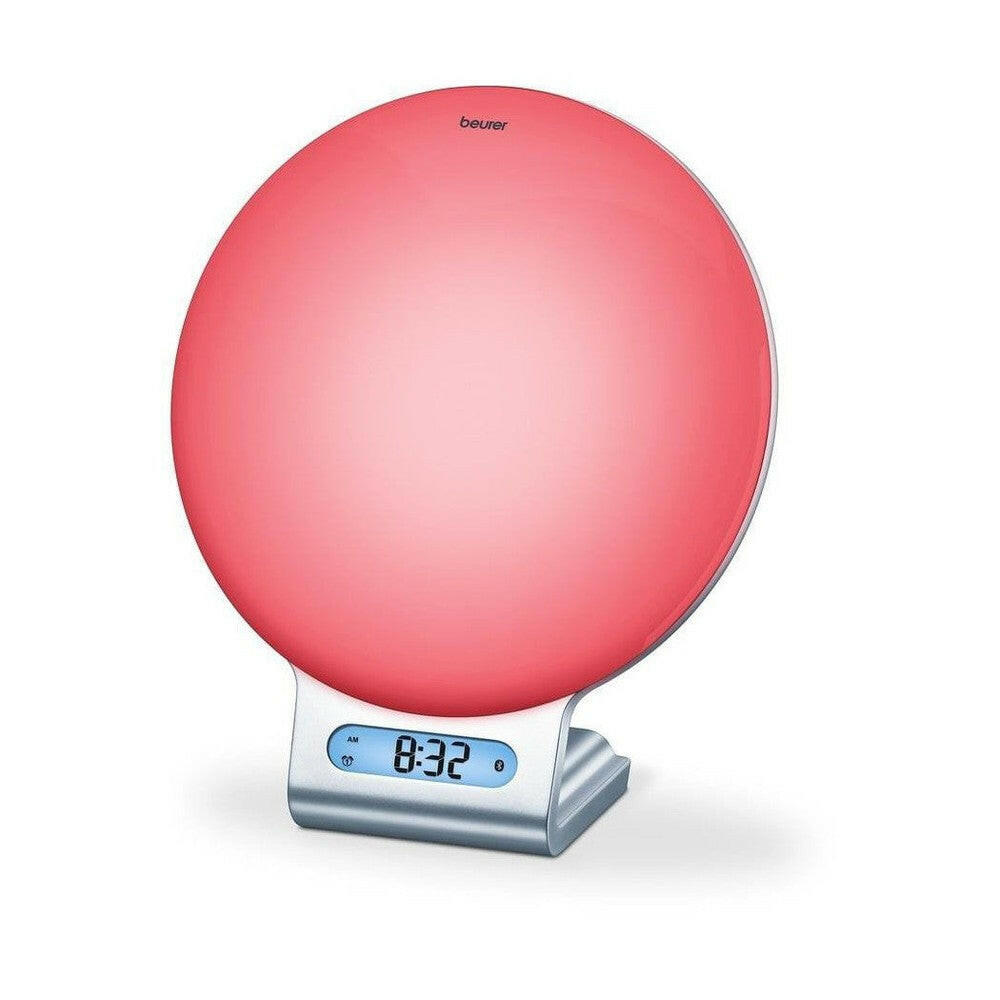 Beurer WL75 roze variant van de wake-up light met zilveren voet