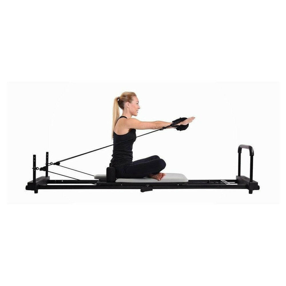 Pilatesbank AeroPilates 435 paars met verstelbare kabels voor armtraining