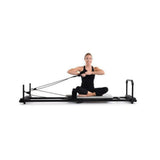 Bodi-Tek Aeropilates 435 pilatesbank paars met kabelsysteem voor trek-oefeningen