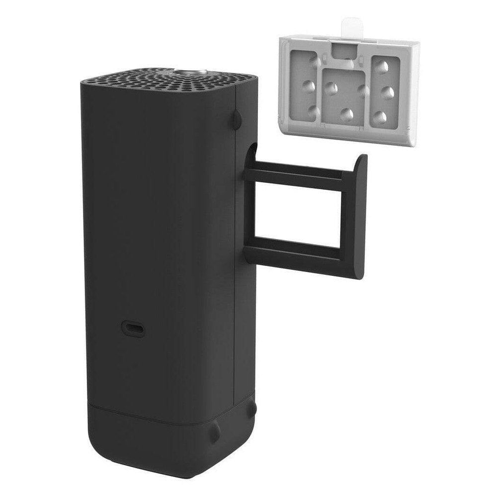 Boneco P50 ionisator met zwart apparaat en wit aroma pad in houder