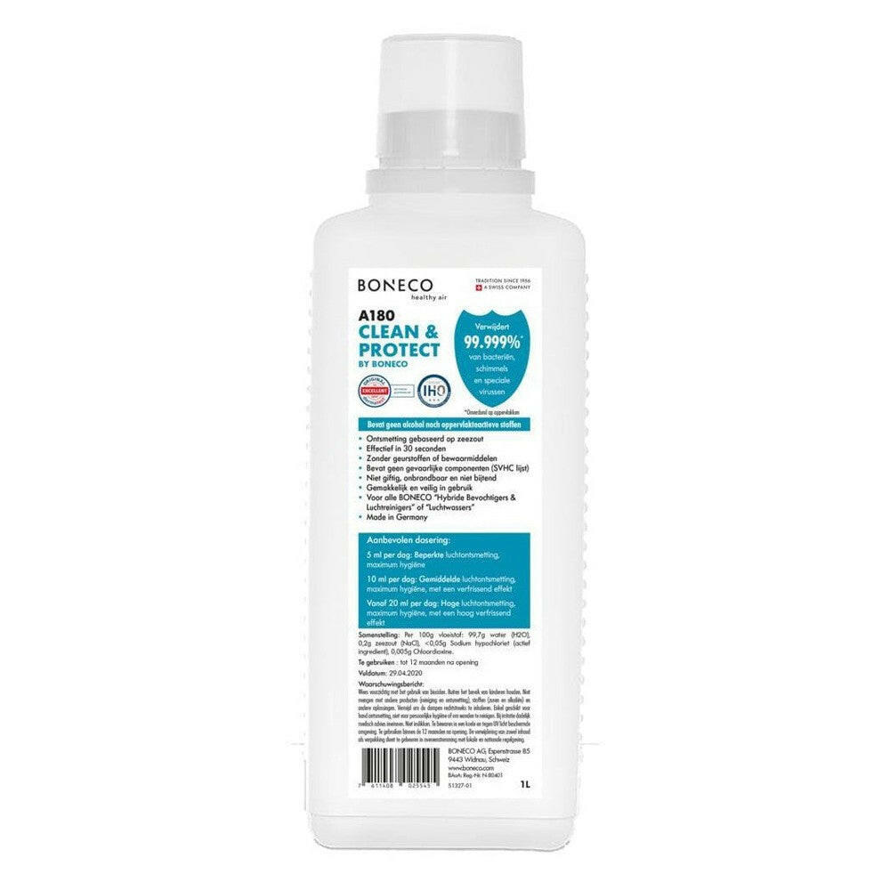 Boneco A180 Clean & Protect 1L fles voor luchtreinigers met zeezout desinfectie