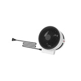 Boneco F100 witte ronde tafelventilator met zwart rooster