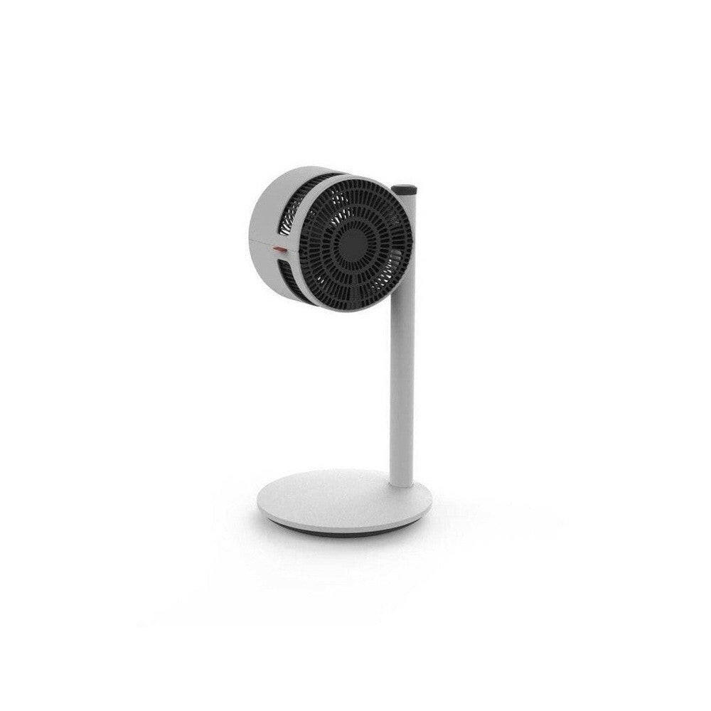 Boneco F120 Air Shower witte vloerventilator centraal op witte achtergrond