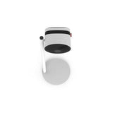 Bovenaanzicht Boneco F230 ventilator wit met ronde voet en rood Boneco label