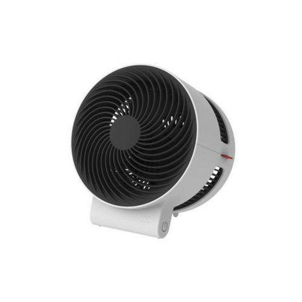Boneco F50 witte compacte tafelventilator met zwart spiraalrooster