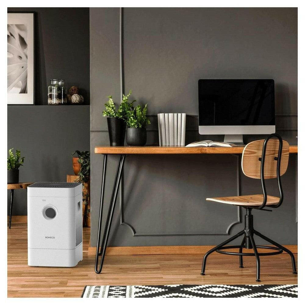 Boneco H300 hybride luchtwasser naast bureau