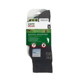 Zwarte anti-insectensokken Care Plus Bugsox Adventure in verpakking met COOLMAX en bamboe