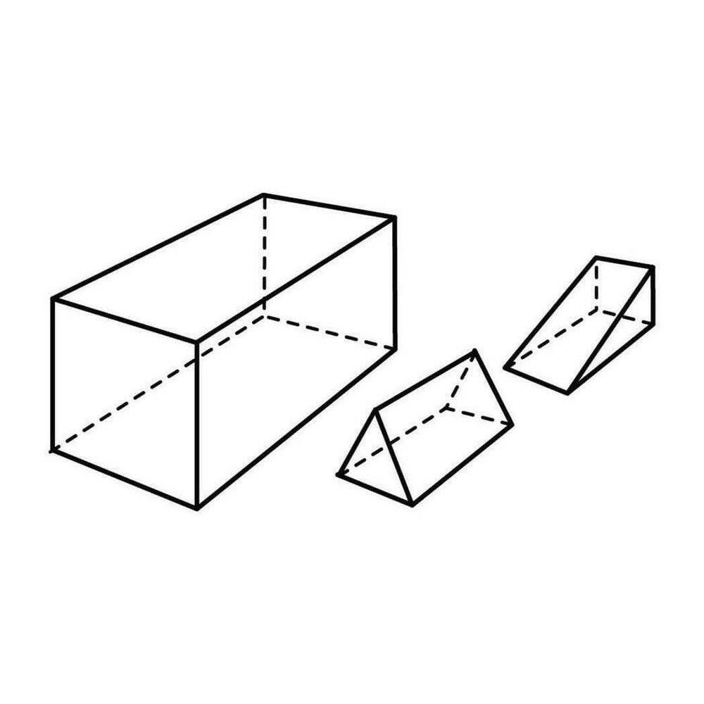 Geometrische lijntekening van prisma vormen voor productdiagram