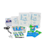 Inhoud Care Plus EHBO-set Compact met verband, pleisters en handschoenen