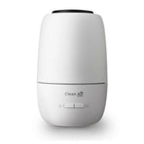 voorkant witte aroma diffuser Clean Air Optima met zonlichtschakelaar en powerknop