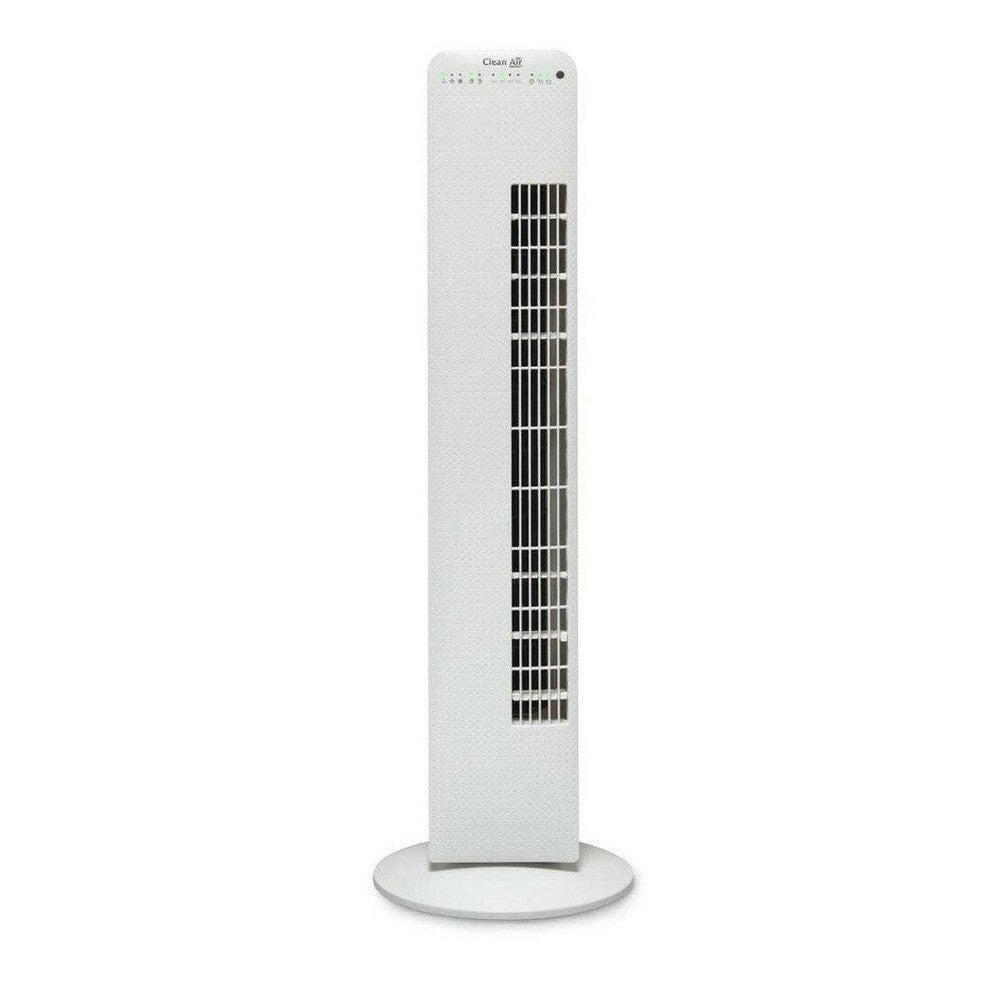 Witte Clean Air Optima CA-405 torenventilator met LED-indicatoren en textuur