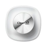 Clean Air Optima logo op witte vierkante torenventilator behuizing