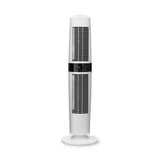 Witte Clean Air Optima torenventilator met horizontale ribben en display