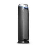 Clean Air Optima CA-508 torenluchtreiniger zwart met zilveren rand en blauwe LED-ring