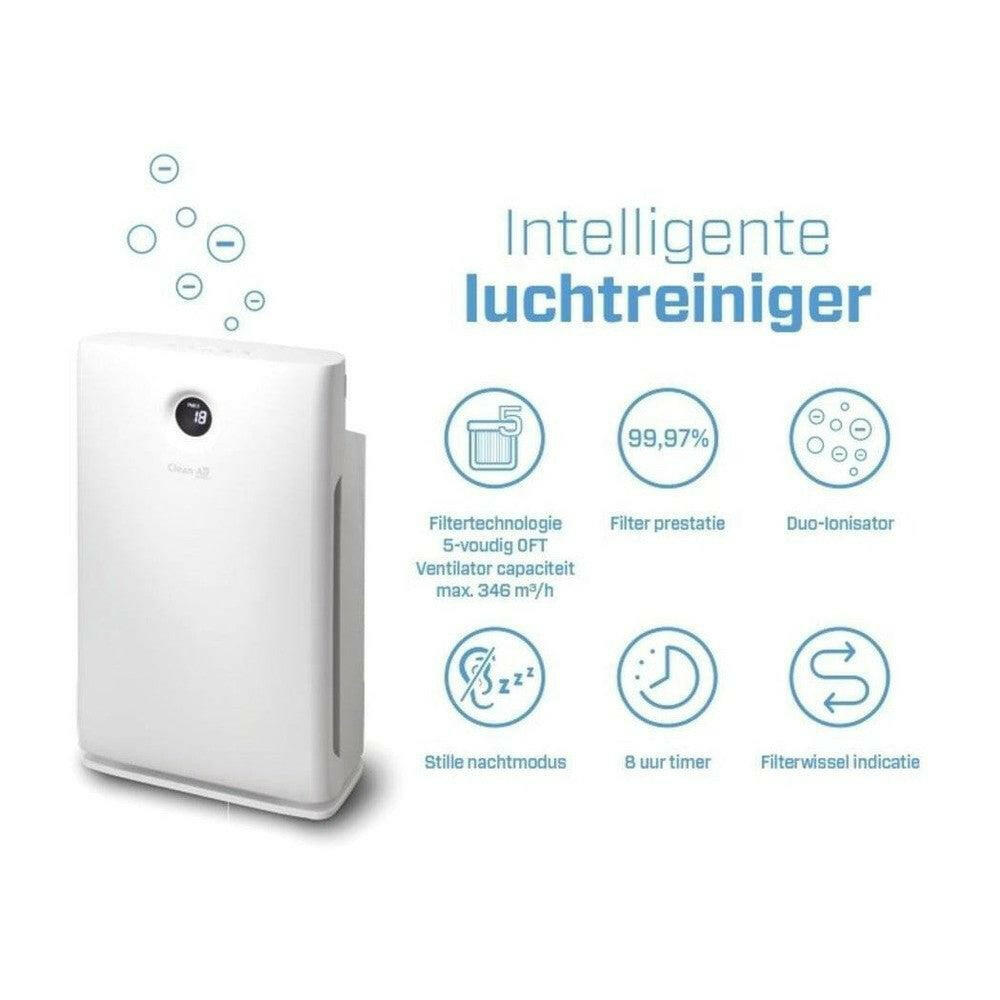 Clean Air Optima luchtreiniger met 5-voudig filter en ionisator iconen