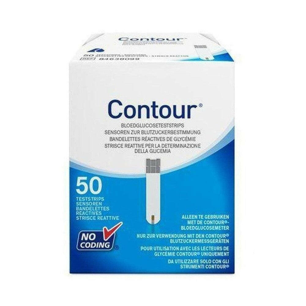 Contour bloedglucose teststrips verpakking 50 stuks voor Contour meter