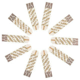 Zichtbare Diatesse XPER teststrips met bruin contactgebied en printpatroon